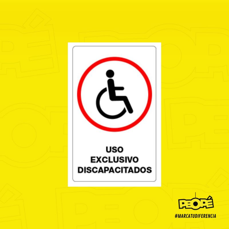 Señal Uso Discapacitados