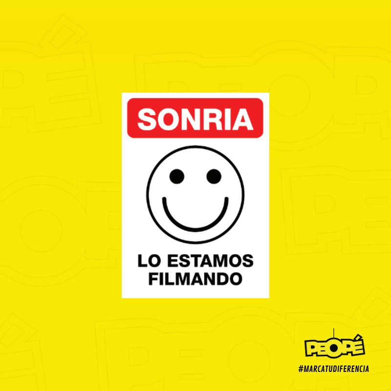 Señal  Sonria Lo Estamos Filmando 