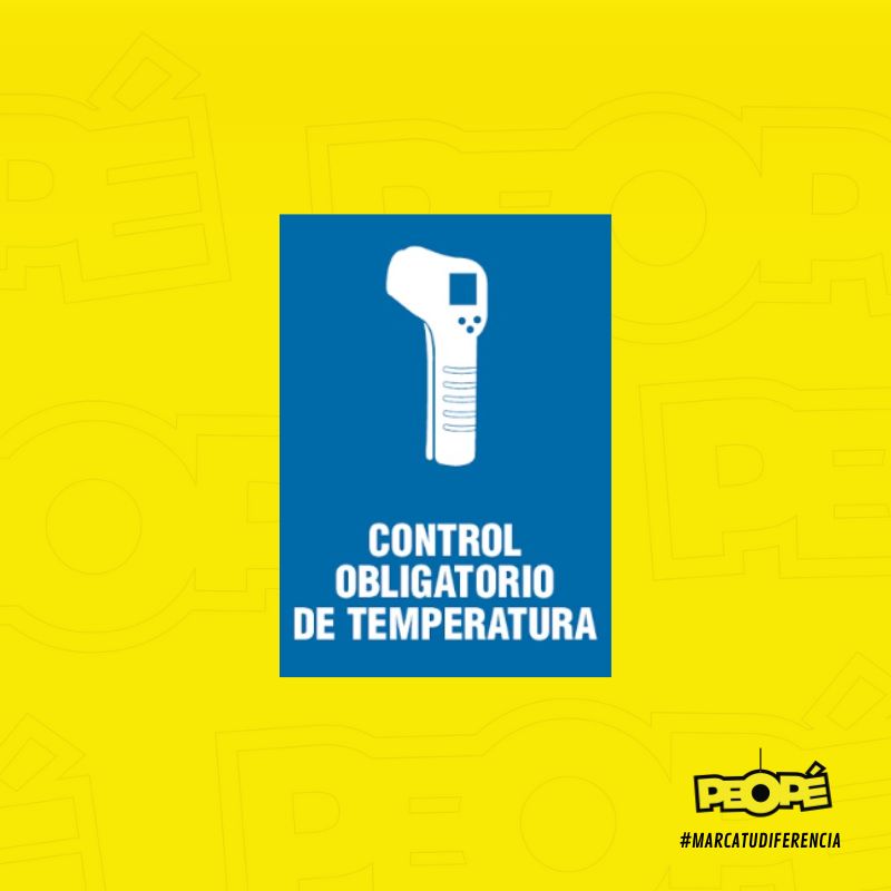 Señal Control Obligatorio De Temperatura