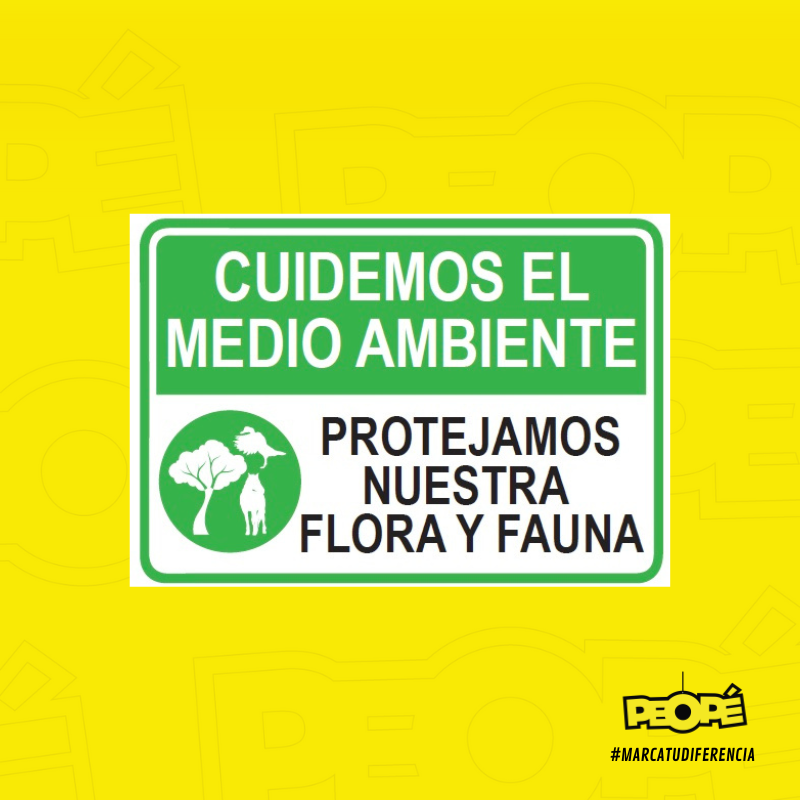 Señal  Cuidemos El Medio Ambiente 